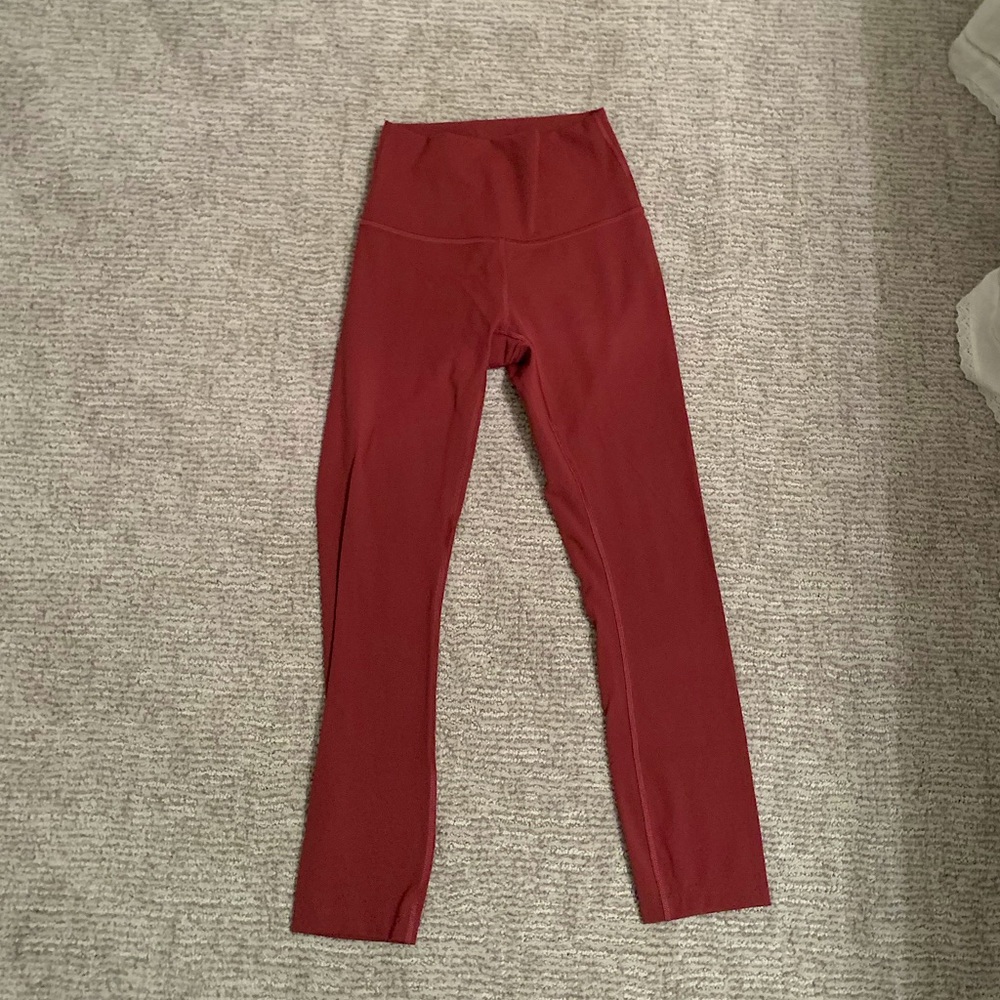 Lululemon Wunder Under High Rise Tights 25” Mulled Wine